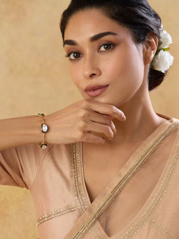 Indinoor - Rozana Kundan White Bracelet