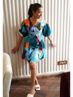 Beyond Tara - Bluebell Mini Puff Dress