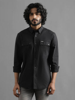 Royal Enfield - Black Cruising Double Pocket Casual Shirt