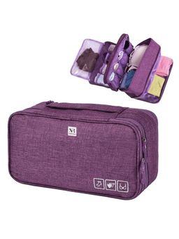 NFI Essentials - 3 Layer Lingerie Organizer Bag, Portable Travel Storage Pouch for Bra, Panty, Socks