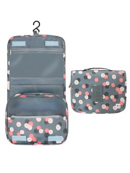 NFI Essentials - Travel Toiletry Kit Bag with Hanging Hook Multifunctional Organizer Storage Pouch