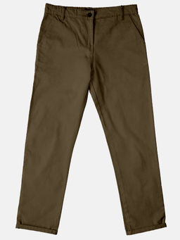 KiddoPanti - Brown Solid Pant