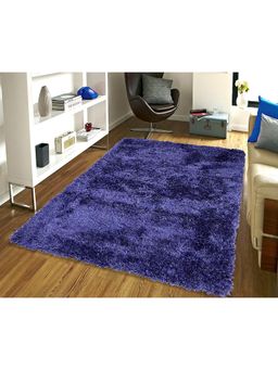 Saral Home - Blue Polyester Carpet-180x270 cm