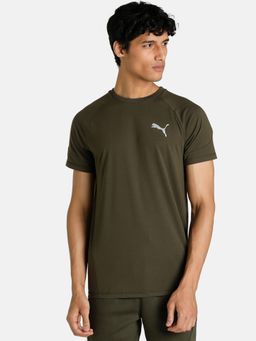 Puma - Evo Stripe Men Green T-shirt