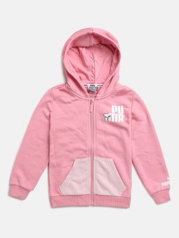 Puma - X Peanuts Unisex Kids Pink Hoodie