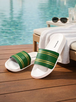 Off Limits - Green Men's Float Bandt Sliders