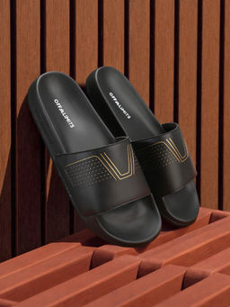 Off Limits - Black Men's Vortex Bandt Sliders