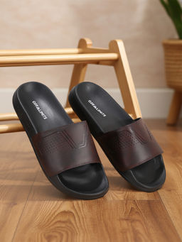 Off Limits - Brown Men's Vortex Bandt Sliders