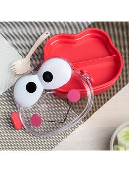 Voncasa - Red Double Layer Frog Shape Lunch Box