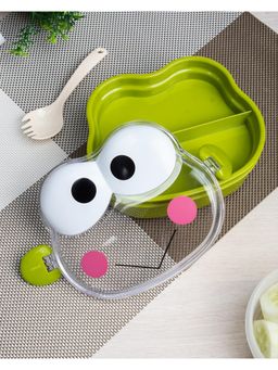 Voncasa - Green Double Layer Frog Shape Lunch Box