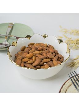 Voncasa - Antique Off White Ceramic Serving Bowl