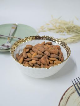 Voncasa - Antique Off White Ceramic Round Serving Bowl