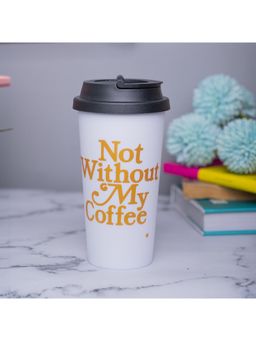 Voncasa - White Sipper Tumbler, 400Ml