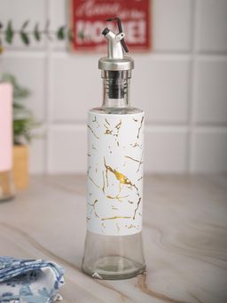 Voncasa - White Marble Oil Dispenser, 250Ml