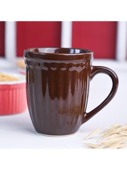 Voncasa - Dark Brown Ceramic Coffee & Tea Mug, 300Ml