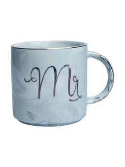 Voncasa - Marble Texture Grey Mr. Coffee Mug, 350Ml