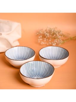 Voncasa - Blue Dip Bowl, 100Ml (Set Of 3)