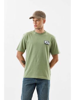 Snitch - Men Green Printed T-Shirt
