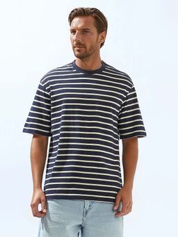 High Star - Men Grey Stripes T-Shirt