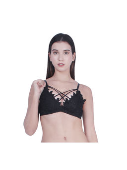 BRACHY - Black All Day Comfort Padded Non Wired T-Shirt Push Up Bralette Bra