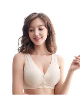 BRACHY - Beige Women Maternity Breast Feeding Push Up Bra