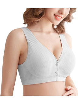 BRACHY - Grey Women Maternity Breast Feeding Push Up Bra