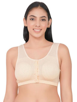 BRACHY - Beige Lightly Padded Plus Size Front Open Maternity Bra