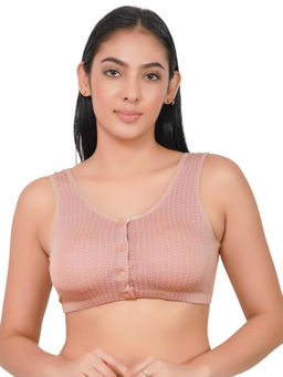 BRACHY - Pink Lightly Padded Plus Size Front Open Maternity Bra