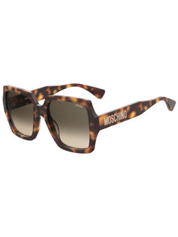 Moschino - Logo Green Shaded Women Square Sunglasses