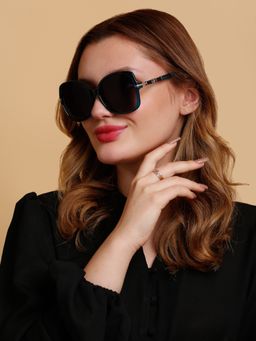 SunVoir - Full Frame Metal Plastic Oversized Polarized Women Sunglasses-Svr-11606-C047 (60)