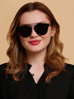 SunVoir - Full Frame Plastic Round Polarized Women Sunglasses-Svr-11681-C286 (54)