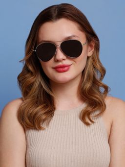 SunVoir - Full Frame Metal Aviator Polarized Women Sunglasses-Svr-11682-C201 (61)