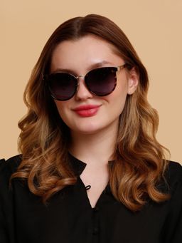 SunVoir - Full Frame Metal Polarized Women Sunglasses-Svr-11684-C041 (54)