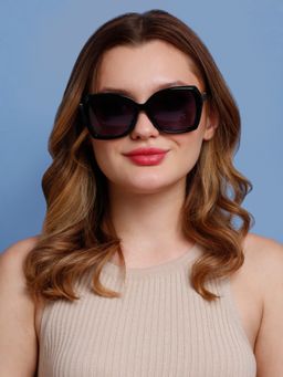 SunVoir - Full Frame Plastic Oversized Polarized Women Sunglasses-Svr-11685-C025 (57)