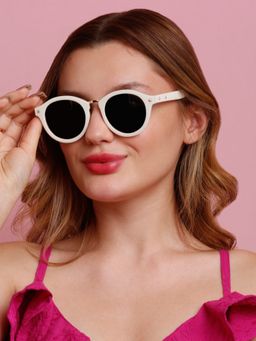 SunVoir - Full Frame Plastic Round Polarized Women Sunglasses-Svr-11692-C049 (51)