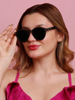 SunVoir - Full Frame Plastic Round Polarized Women Sunglasses-Svr-11692-C281 (51)