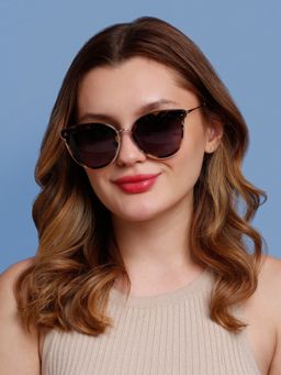 SunVoir - Full Frame Metal Polarized Women Sunglasses-Svr-11700-C041 (56)