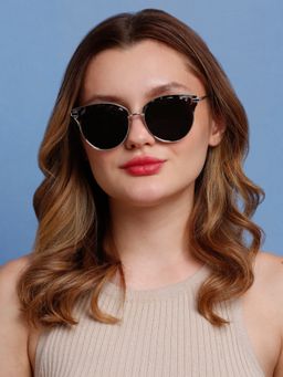 SunVoir - Full Frame Metal Polarized Women Sunglasses-Svr-11701-C203 (55)