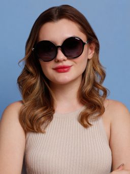 SunVoir - Full Frame Plastic Round Polarized Women Sunglasses-Svr-11708-C025 (59)