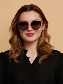 SunVoir - Full Frame Metal Polarized Women Sunglasses-Svr-11710-C041 (52)