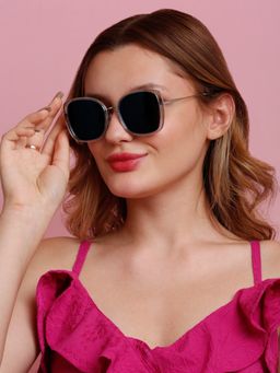 SunVoir - Full Frame Metal Oversized Polarized Women Sunglasses-Svr-11713-C026 (56)