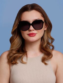 SunVoir - Full Frame Metal Plastic Oversized Polarized Women Sunglasses-Svr-11714-C025 (59)