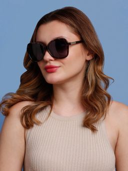 SunVoir - Full Frame Metal Polarized Women Sunglasses-Svr-11714-C041 (59)