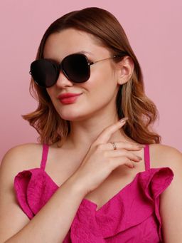 SunVoir - Full Frame Metal Polarized Women Sunglasses-Svr-11718-C041 (59)