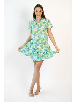 Virgio - Multi Color Viscose Floral Collar Neck Half Sleeves Shirt