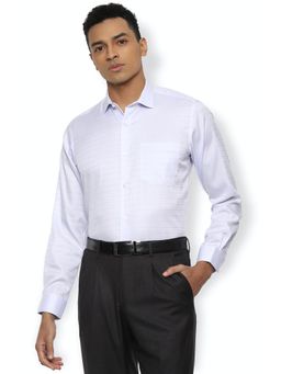 Van Heusen - Blue Cotton Full Sleeves Formal Shirt