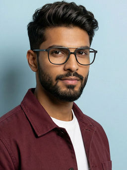Vincent Chase - Zero Power Blue Cut & Antiglare Black Computer Glasses