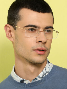 John Jacobs - Gold Rimless Rectangular Shape Computer Glasses