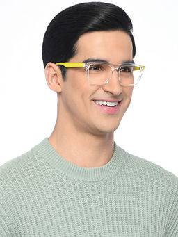 Lenskart Blu - Blue Cut Transparent Full Rim Square Computer Glasses