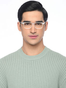 Lenskart Blu - Blue Cut Transparent Full Rim Square Computer Glasses